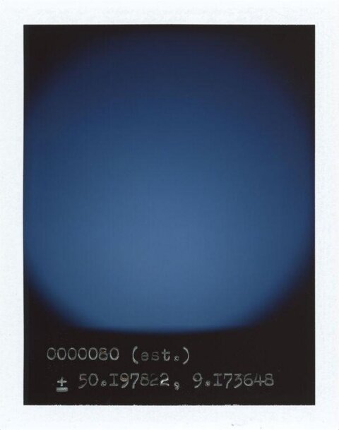 Blue Gradient with Geographic Coordinates