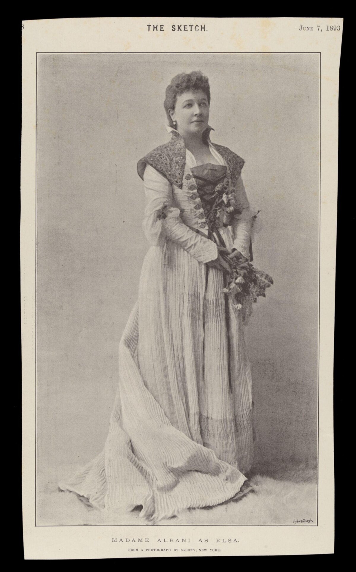 1893 Portrait of Madame Albani as Elsa