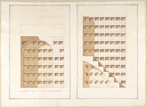 Ancient Architectural Masonry Construction Drawings