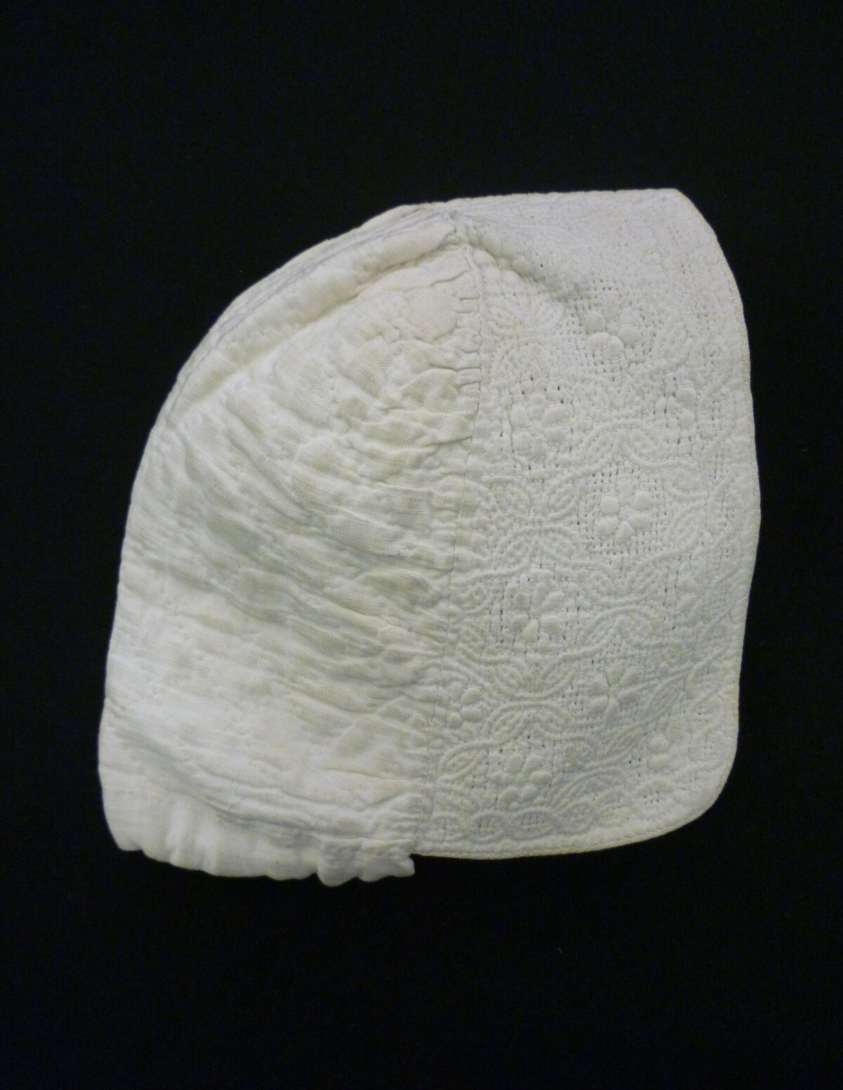 Antique Embroidered White Cap