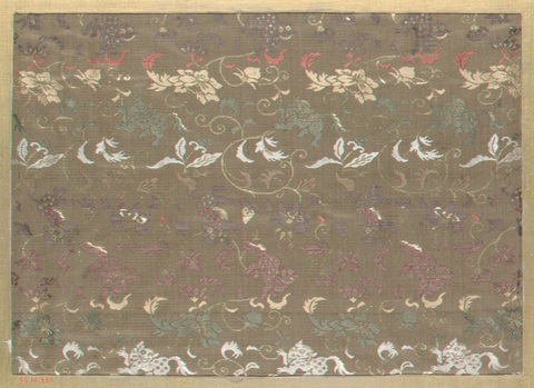 Antique Floral Beast Pattern Brocade