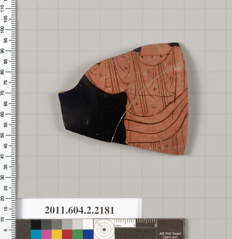 Ancient Painted Pottery Fragment