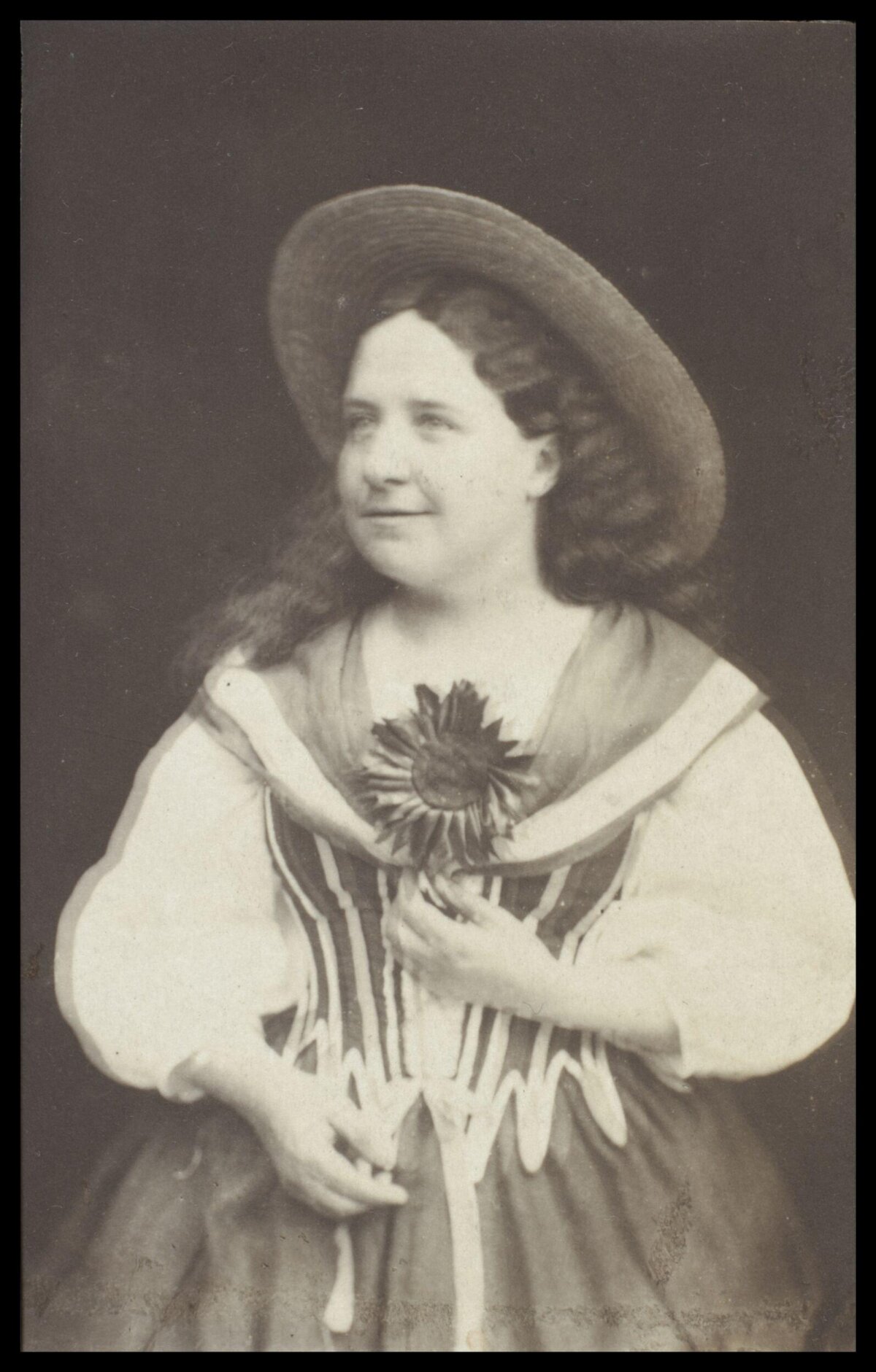 Vintage Portrait of Woman in Costume