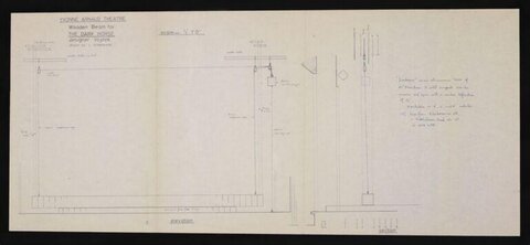 Theatre Wooden Beam Technical Drawing