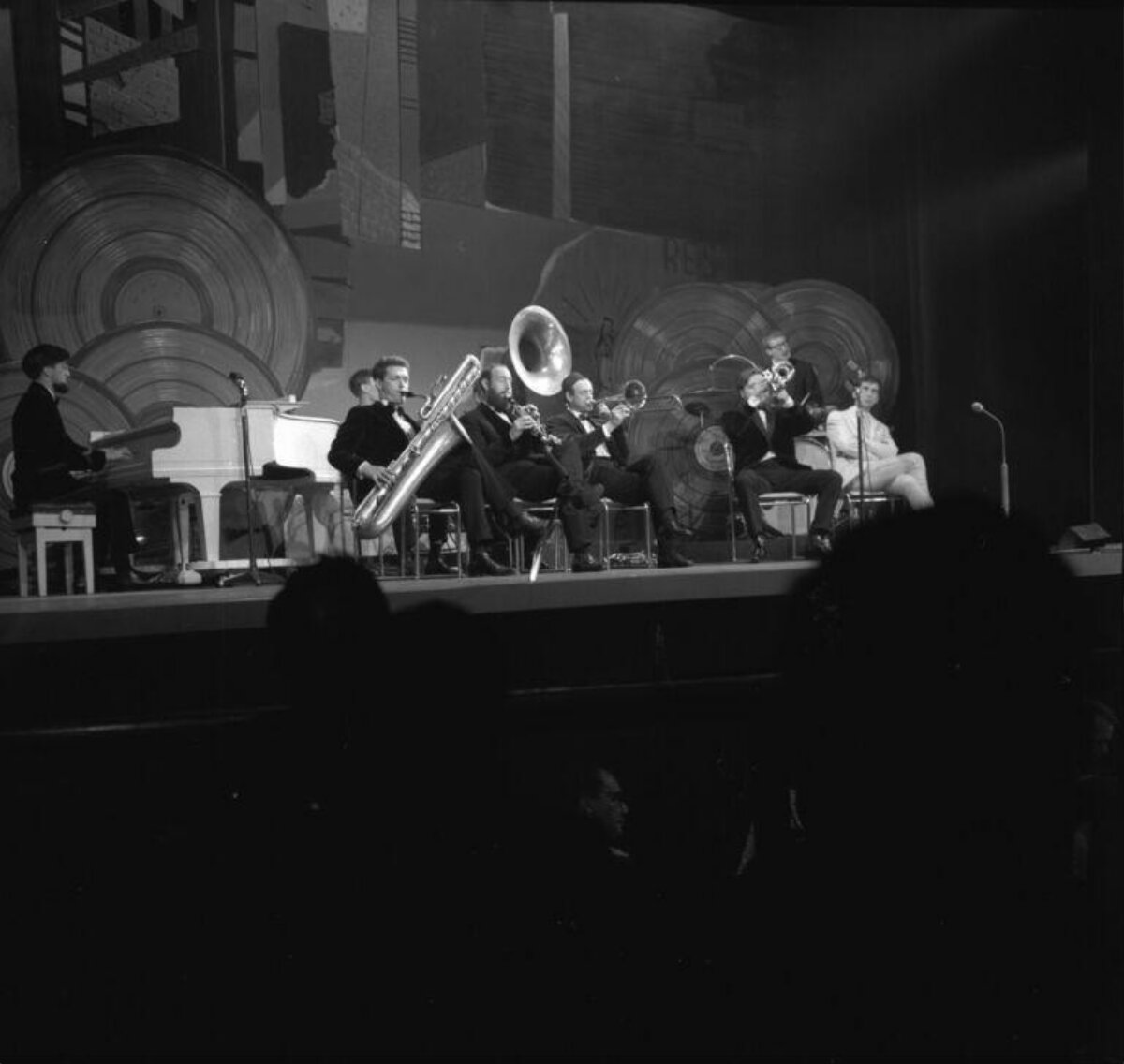 Jazz Band Performing on Stage