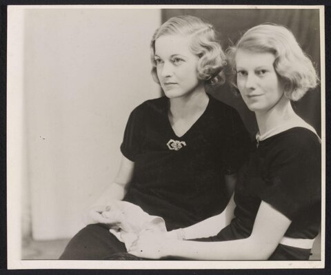 Vintage Portrait of Two Women