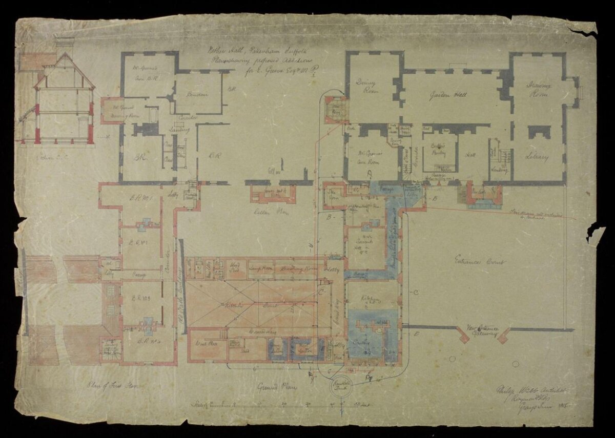 Antique Nettle Hall Floor Plan