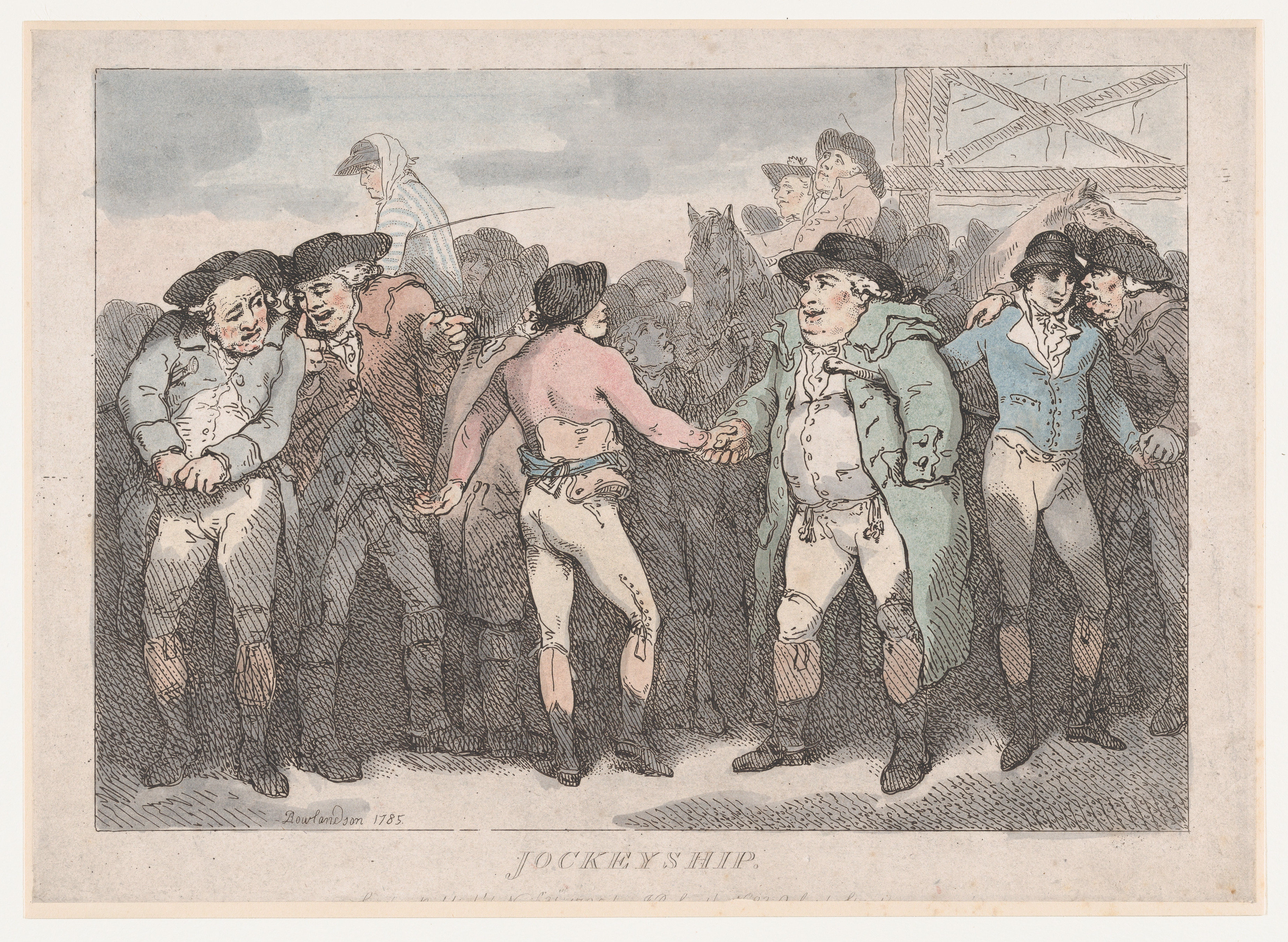 1785 Jockeyship Caricature