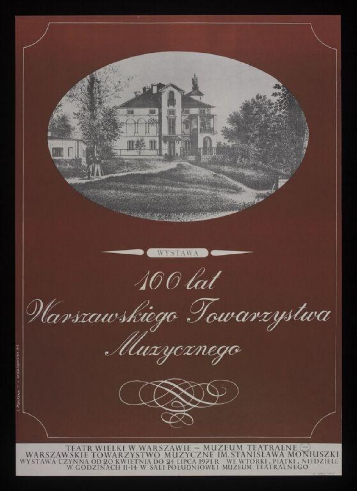 100 Years Warsaw Musical Society Exhibition Poster