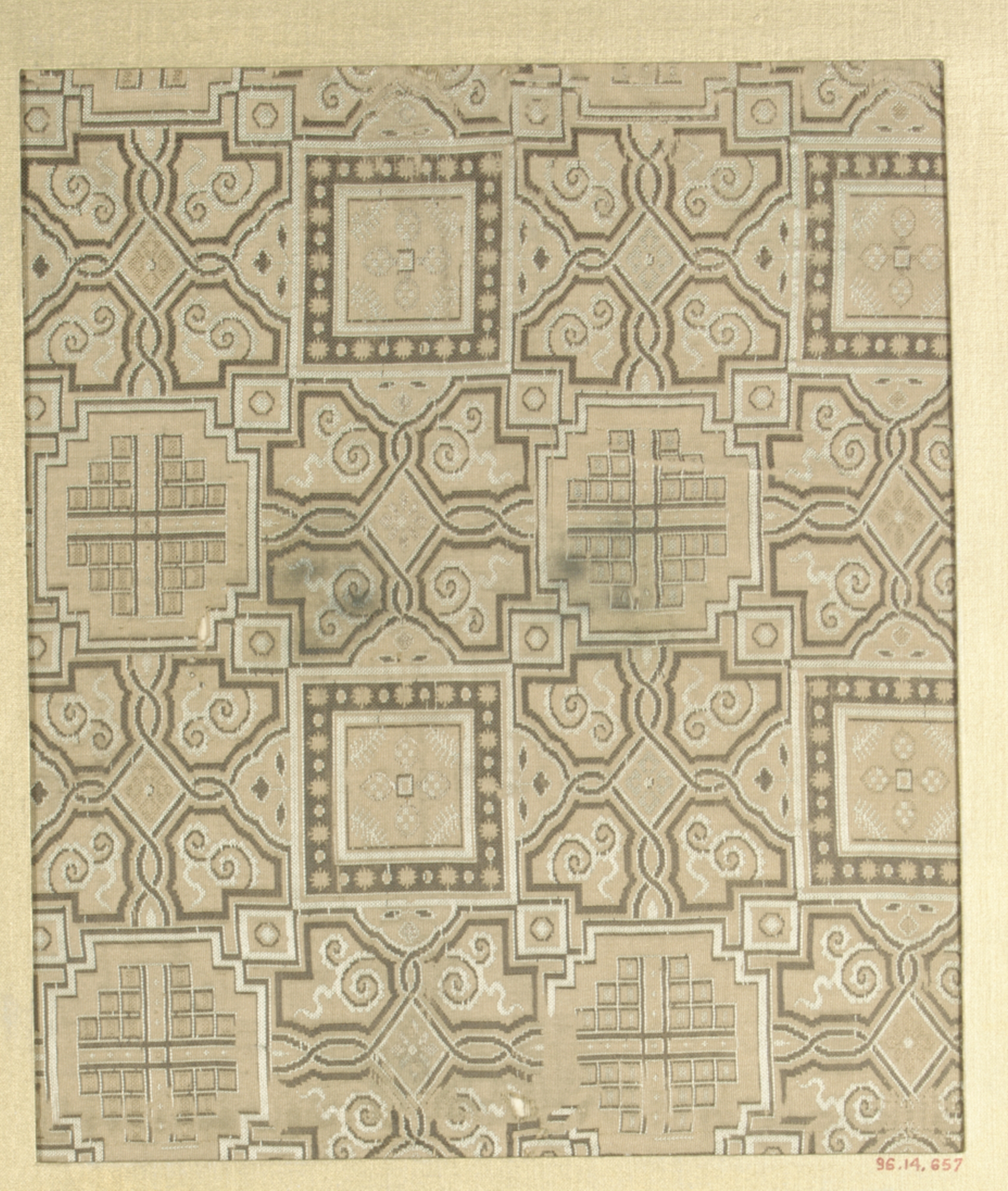 Geometric Pattern Antique Woven Textile