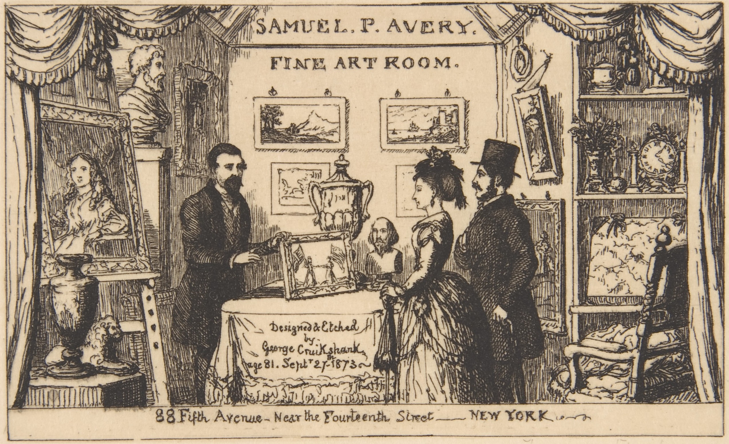 Samuel P Avery Fine Art Room Etching