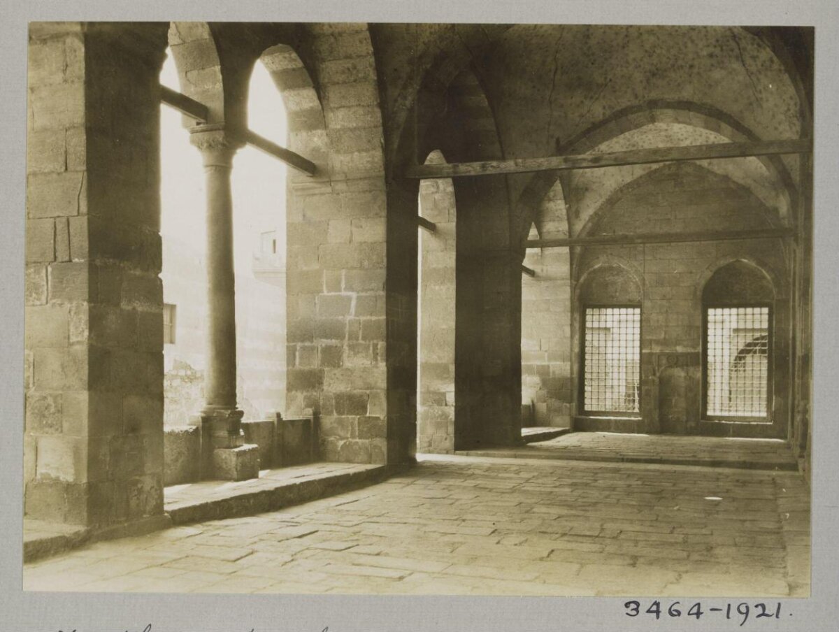 Vintage Stone Arched Colonnade Interior