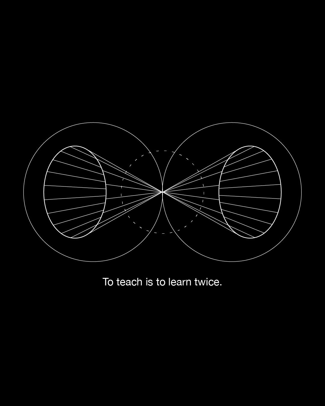 Minimalist Teaching Quote Diagram