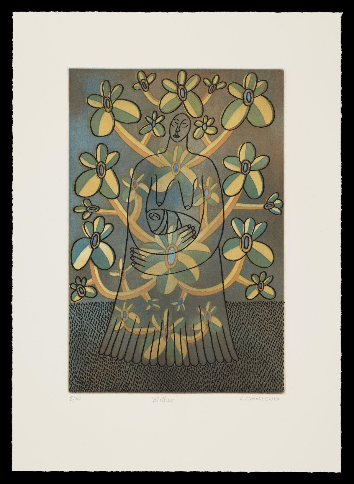 Mother Holding Baby Art Print
