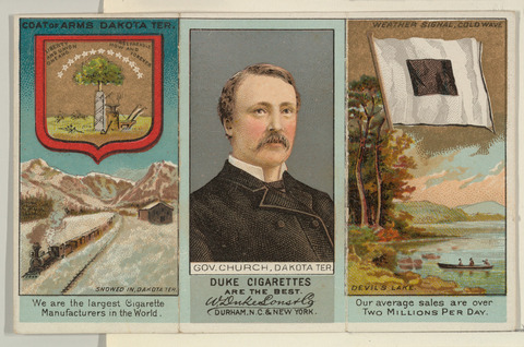 Duke Cigarettes Dakota Territory Trade Card