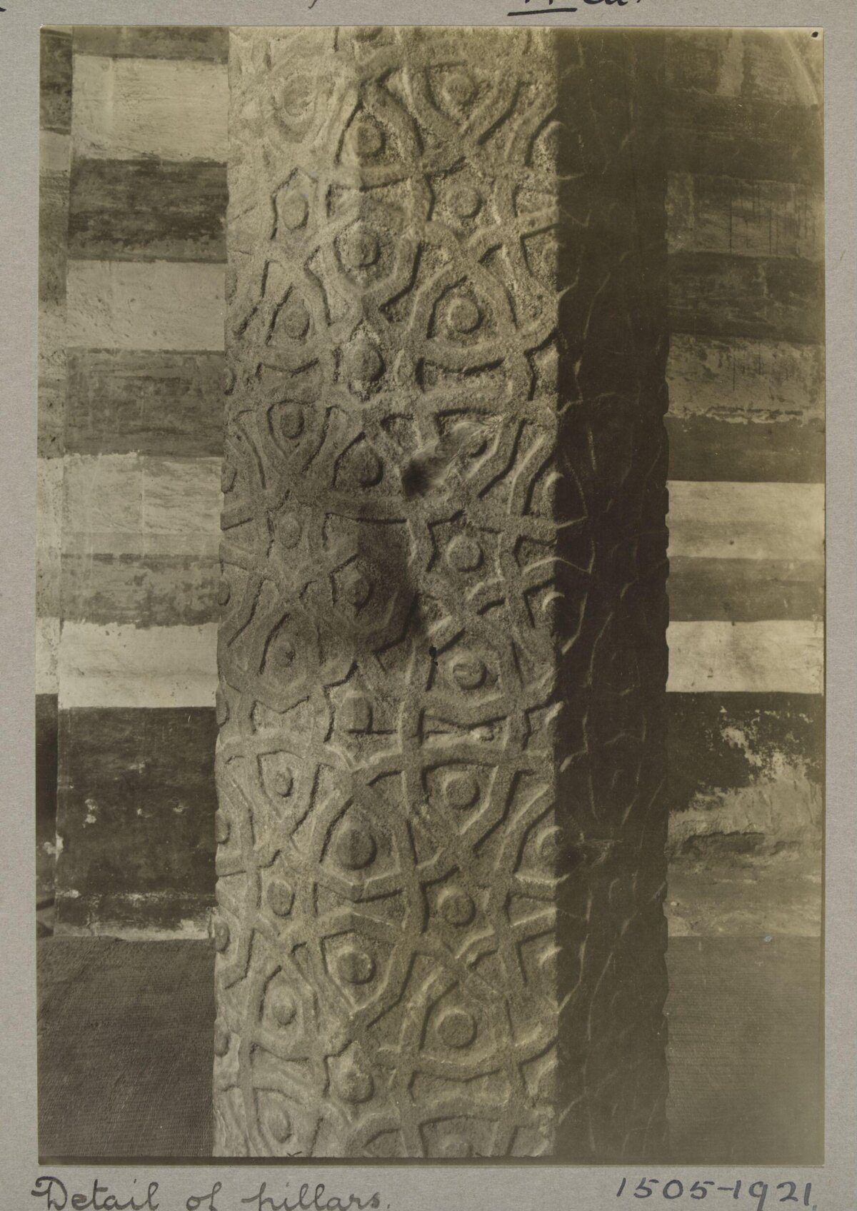 Carved Stone Pillar Detail