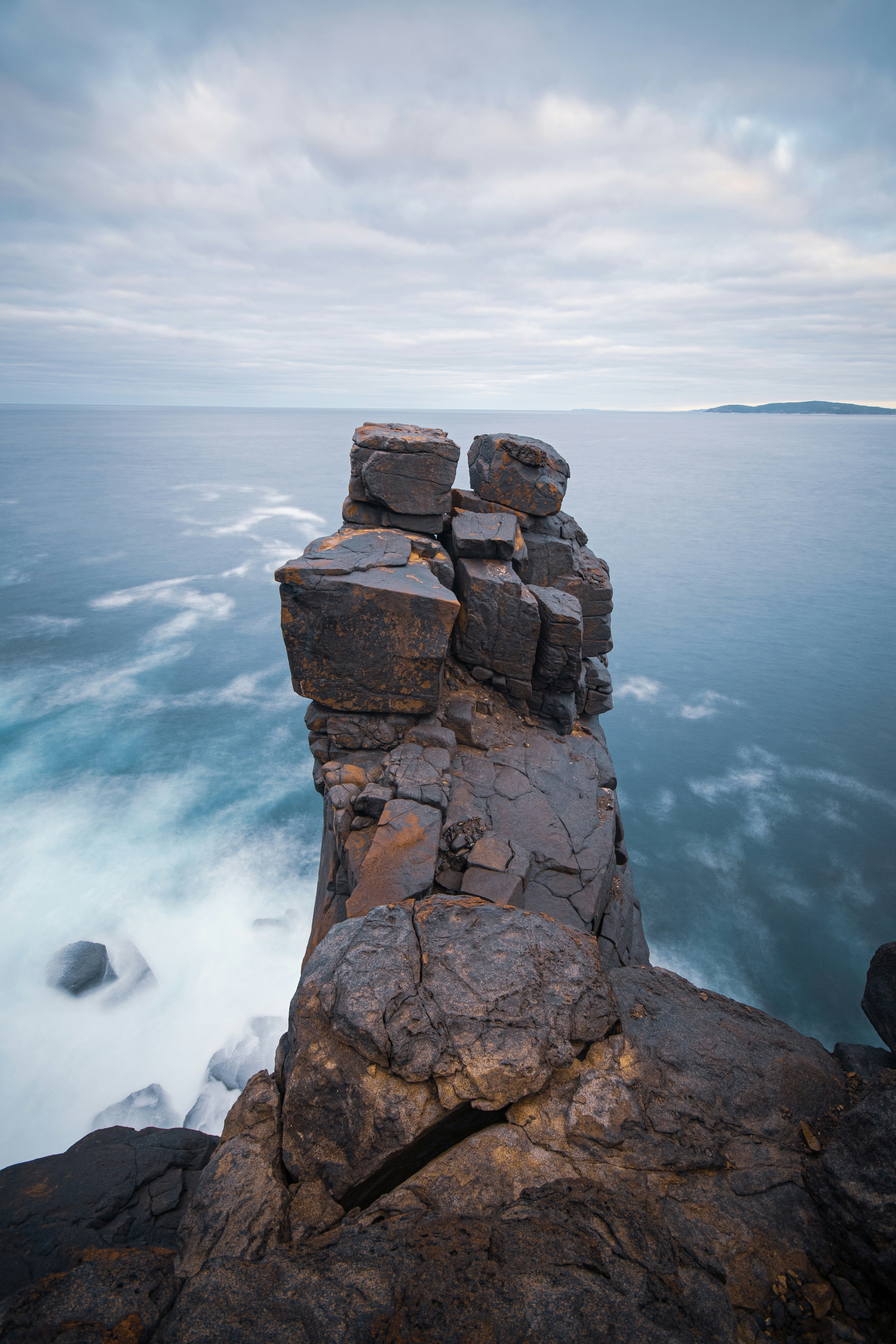 Coastal Sea Stack by the Ocean