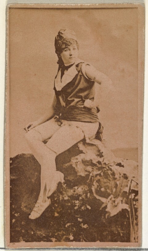 Vintage Portrait of Seated Female Performer