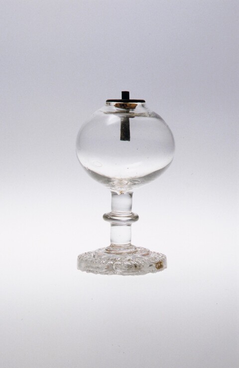 Vintage Glass Oil Lamp