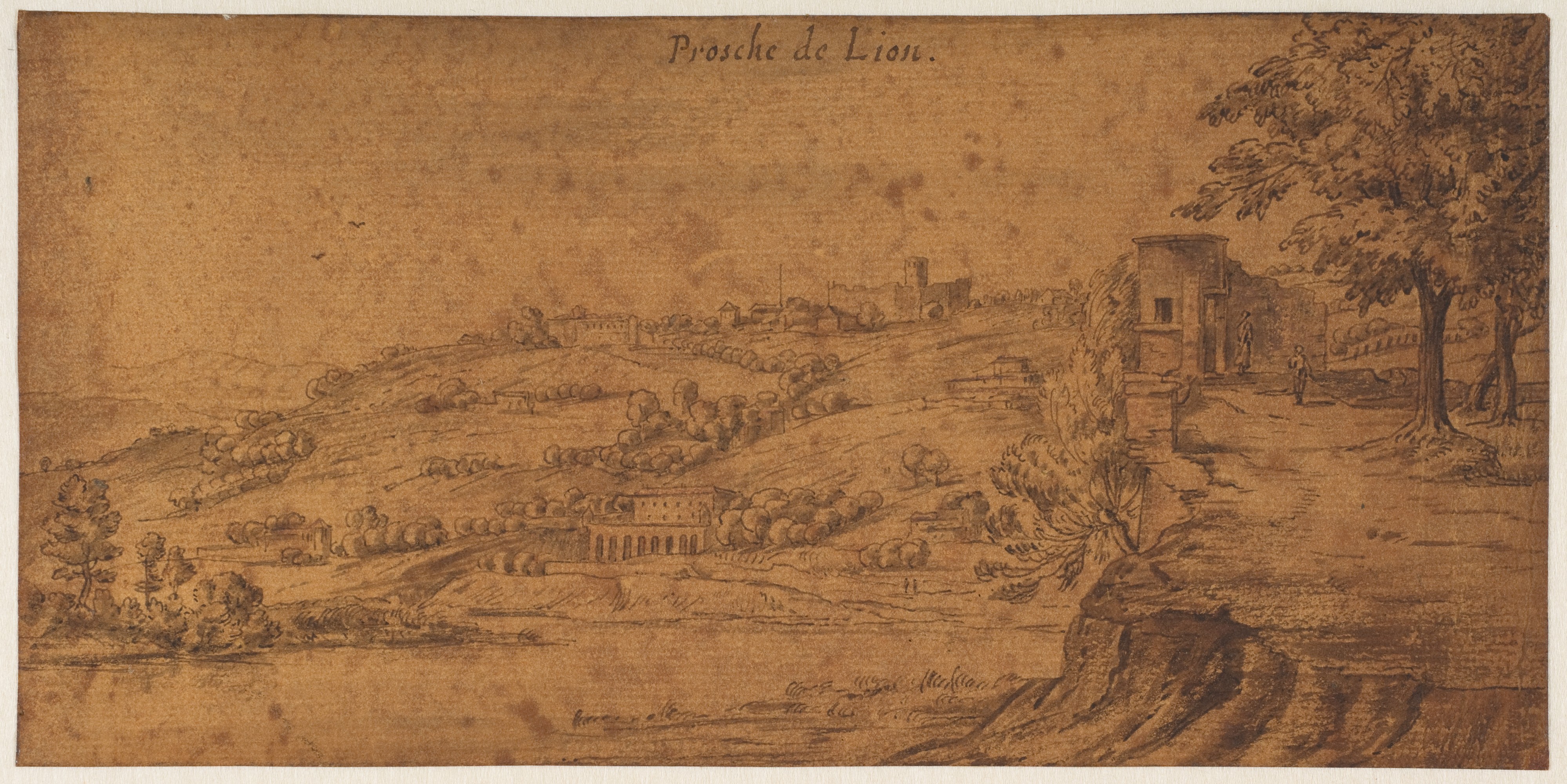 Landscape Sketch Near Lyon