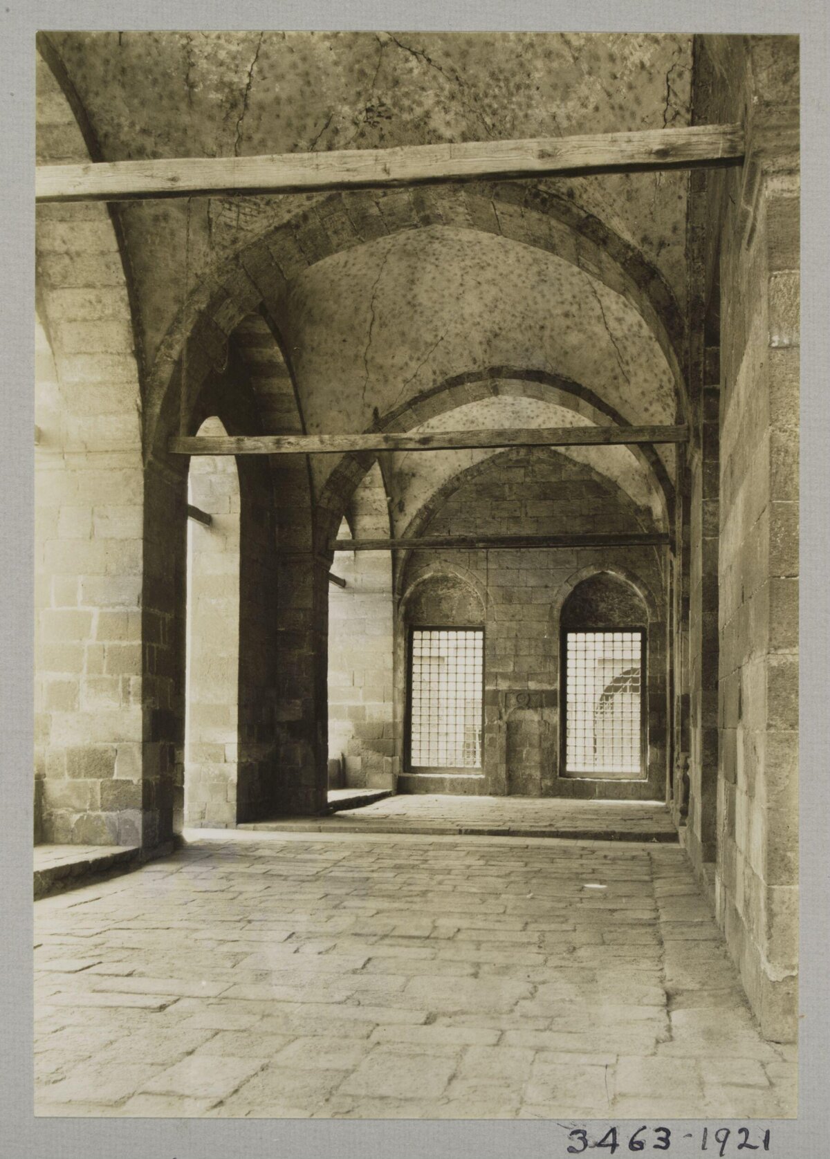 Old Arched Stone Corridor