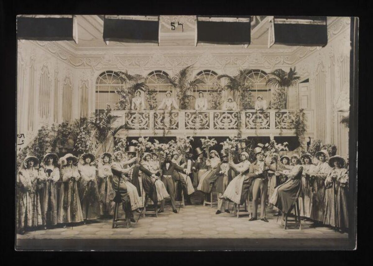 Vintage Stage Cast Group Photograph