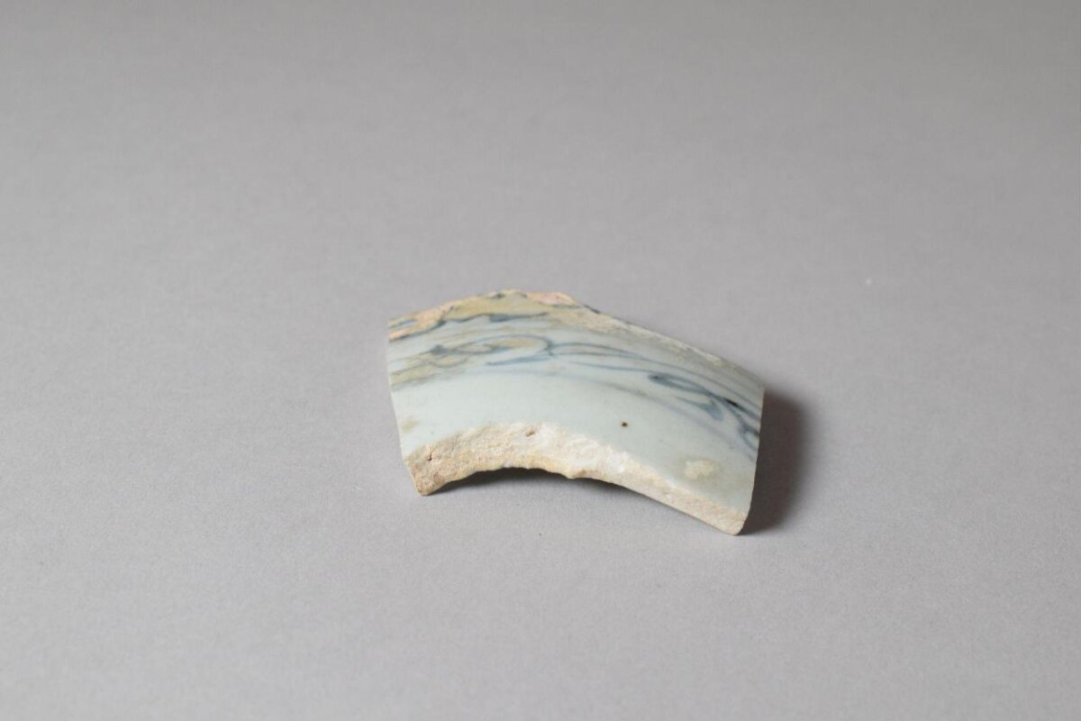 Blue and White Porcelain Shard