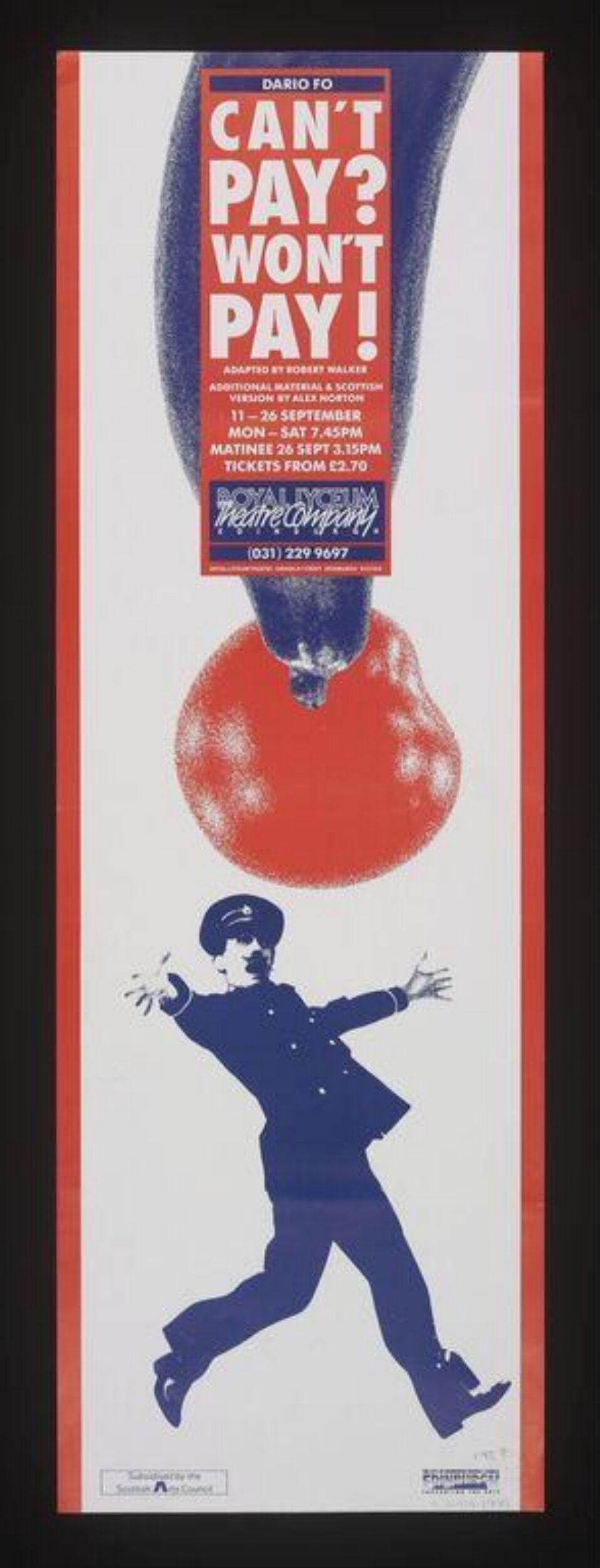 Can't Pay? Won't Pay! Theater Poster