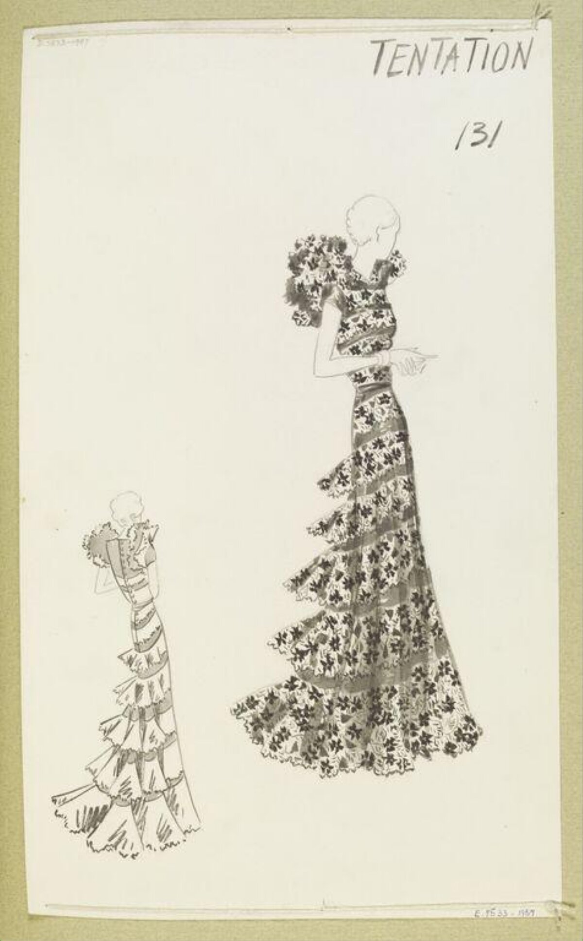 Tentation Gown Fashion Sketch