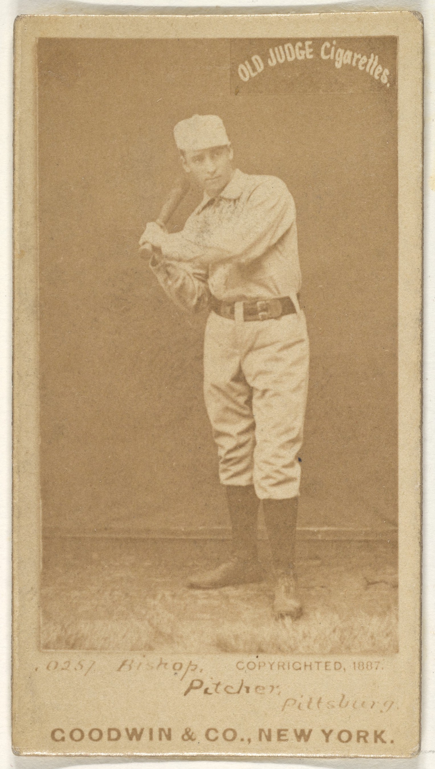 1887 Old Judge Baseball Cigarette Card