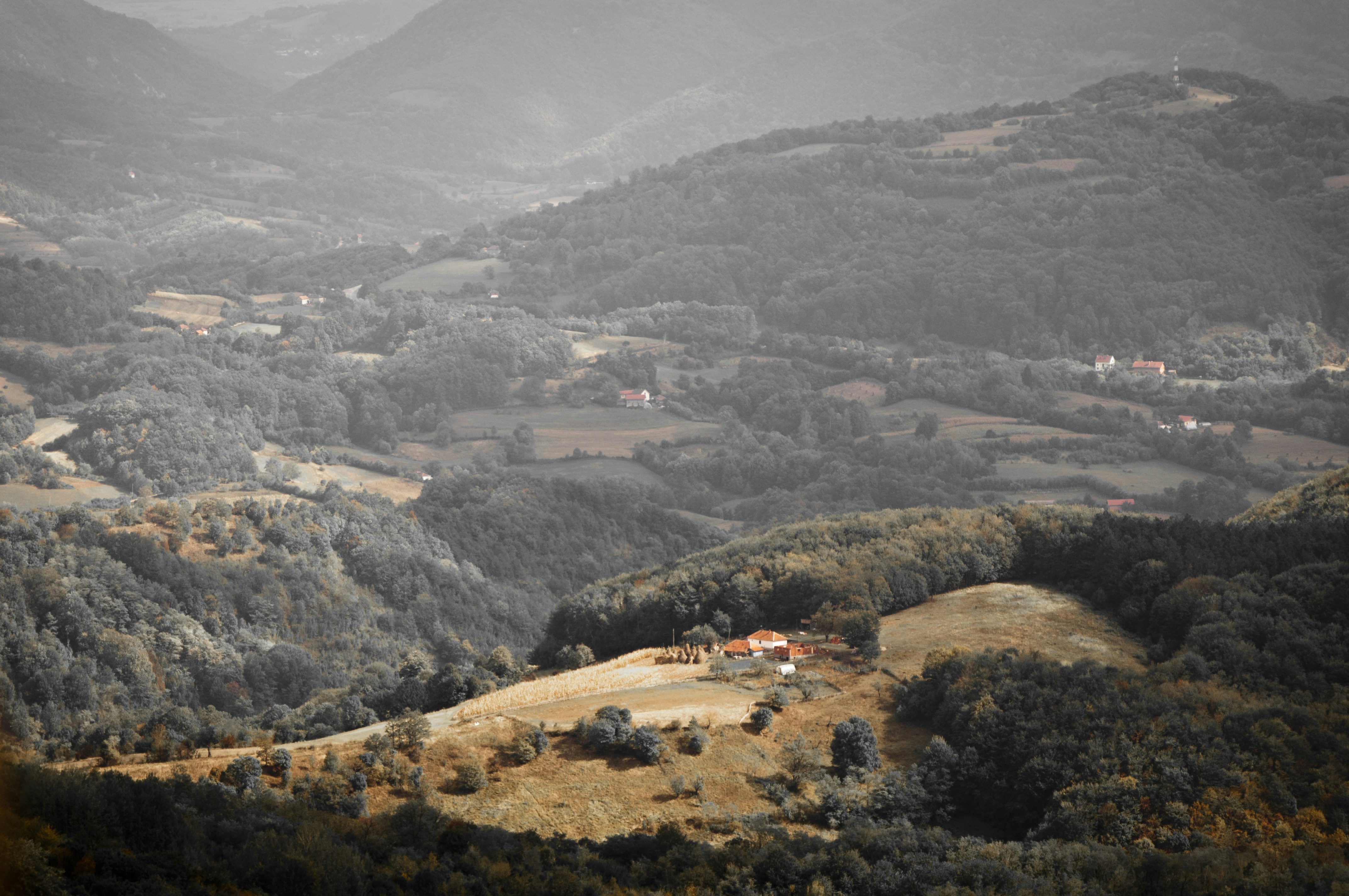 Mountain Valley Rural Landscape
