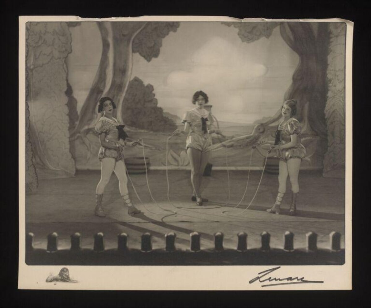 Three Stage Performers Jumping Rope
