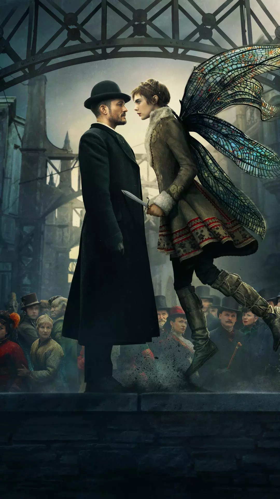 Confrontation Between Man and Winged Fairy