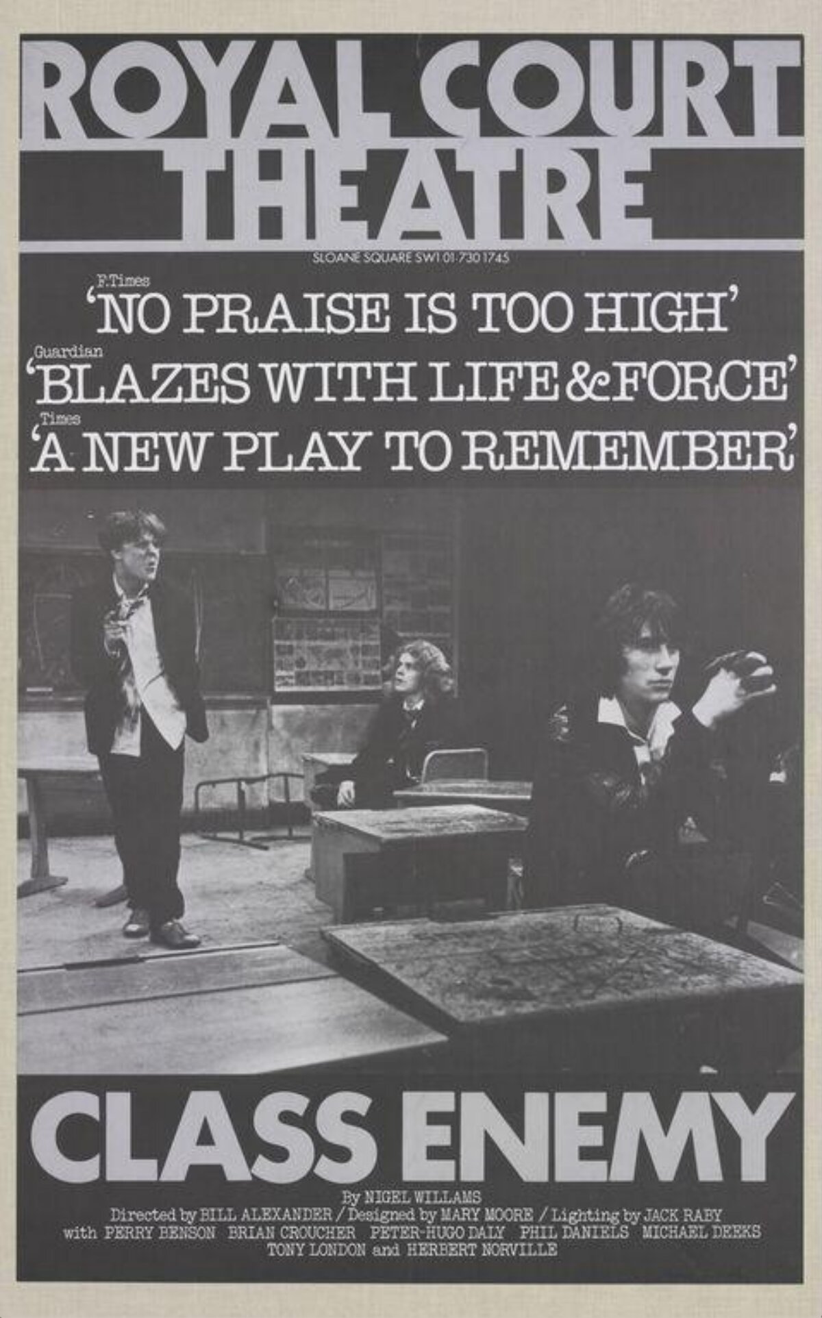 Royal Court Class Enemy Play Poster