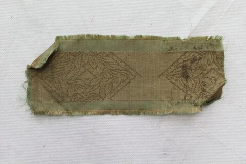 Antique Green Woven Textile Fragment