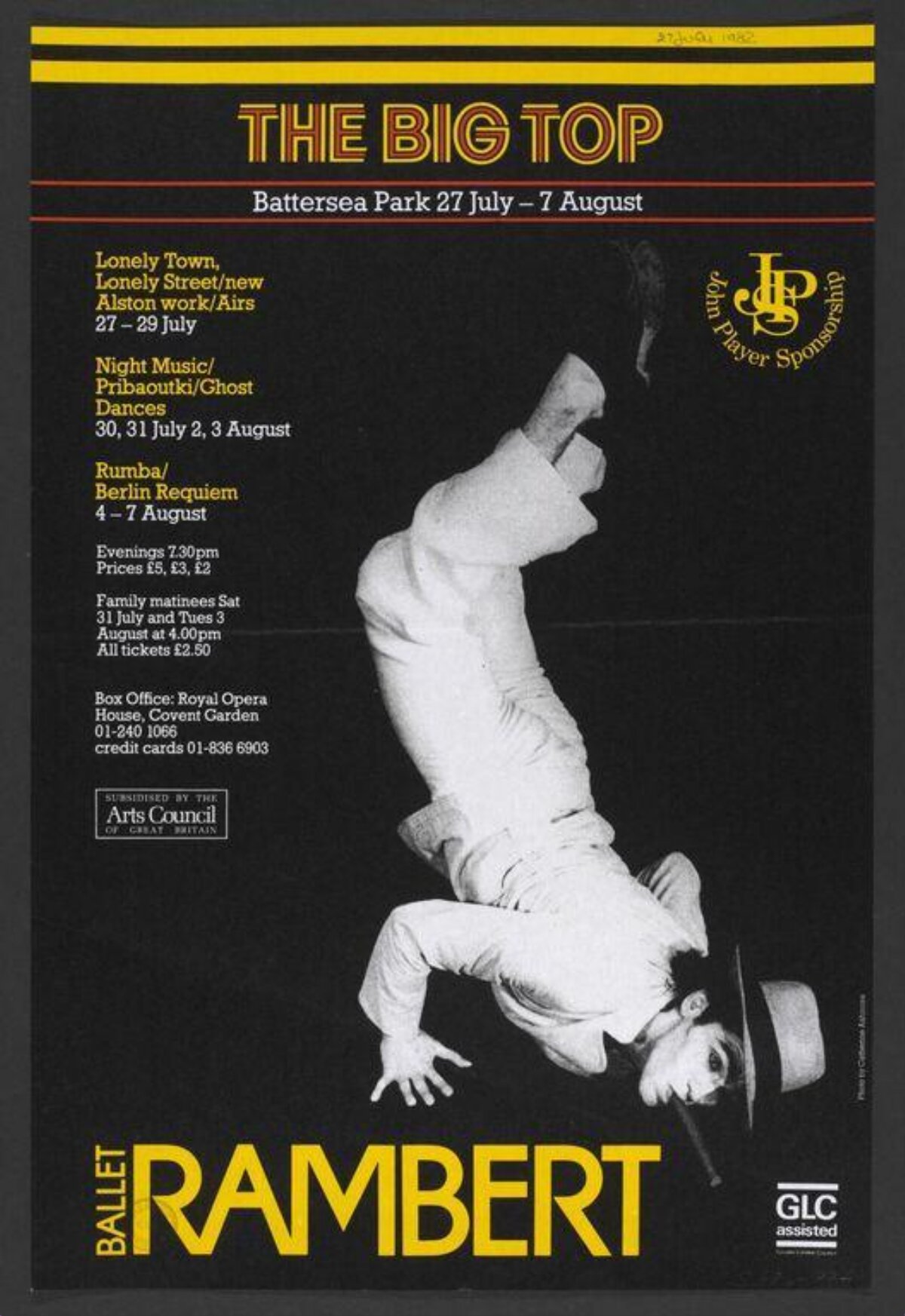 Ballet Rambert Big Top Event Poster