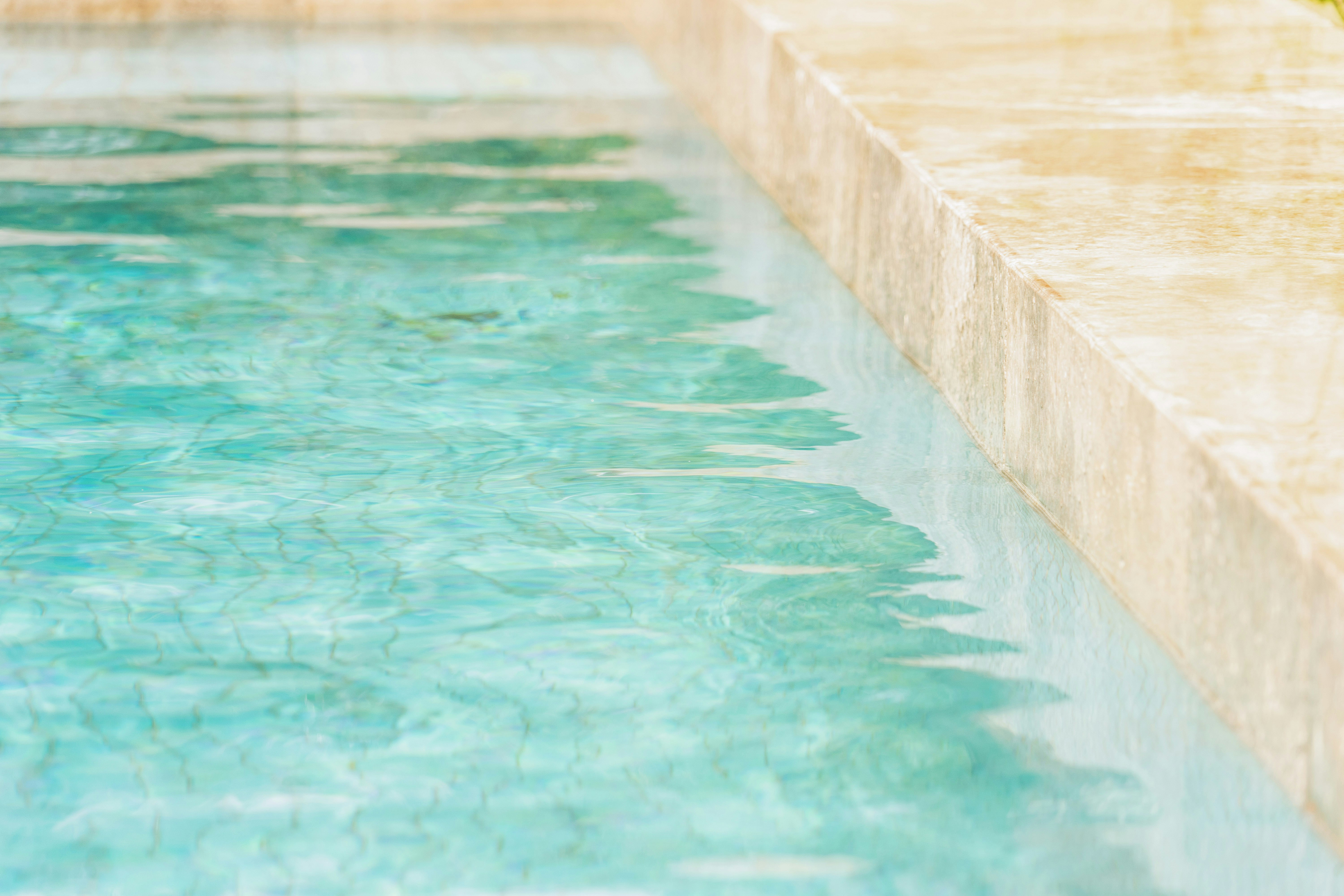 Edge of Clear Swimming Pool