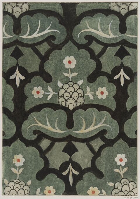Traditional Symmetrical Floral Pattern