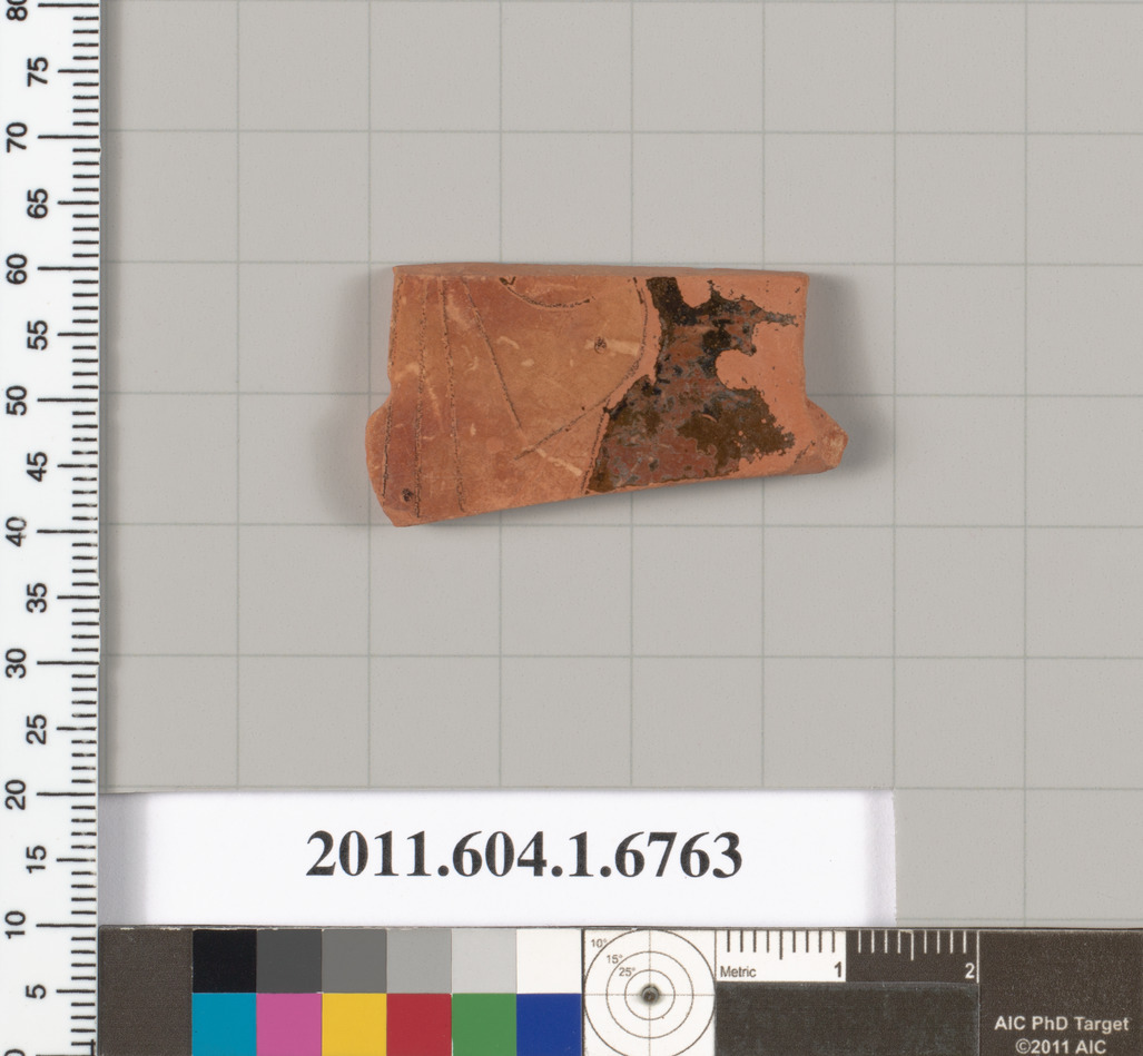 Ancient Pottery Fragment Artifact