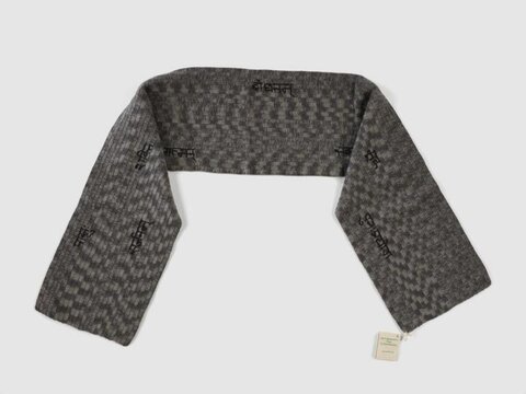 Grey Embroidered Sanskrit Scarf