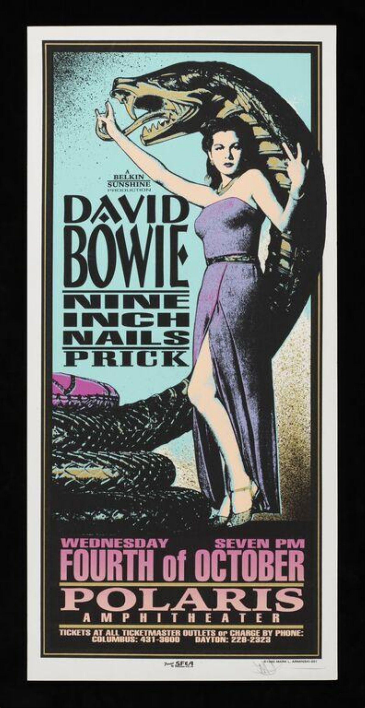 David Bowie Vintage Concert Poster