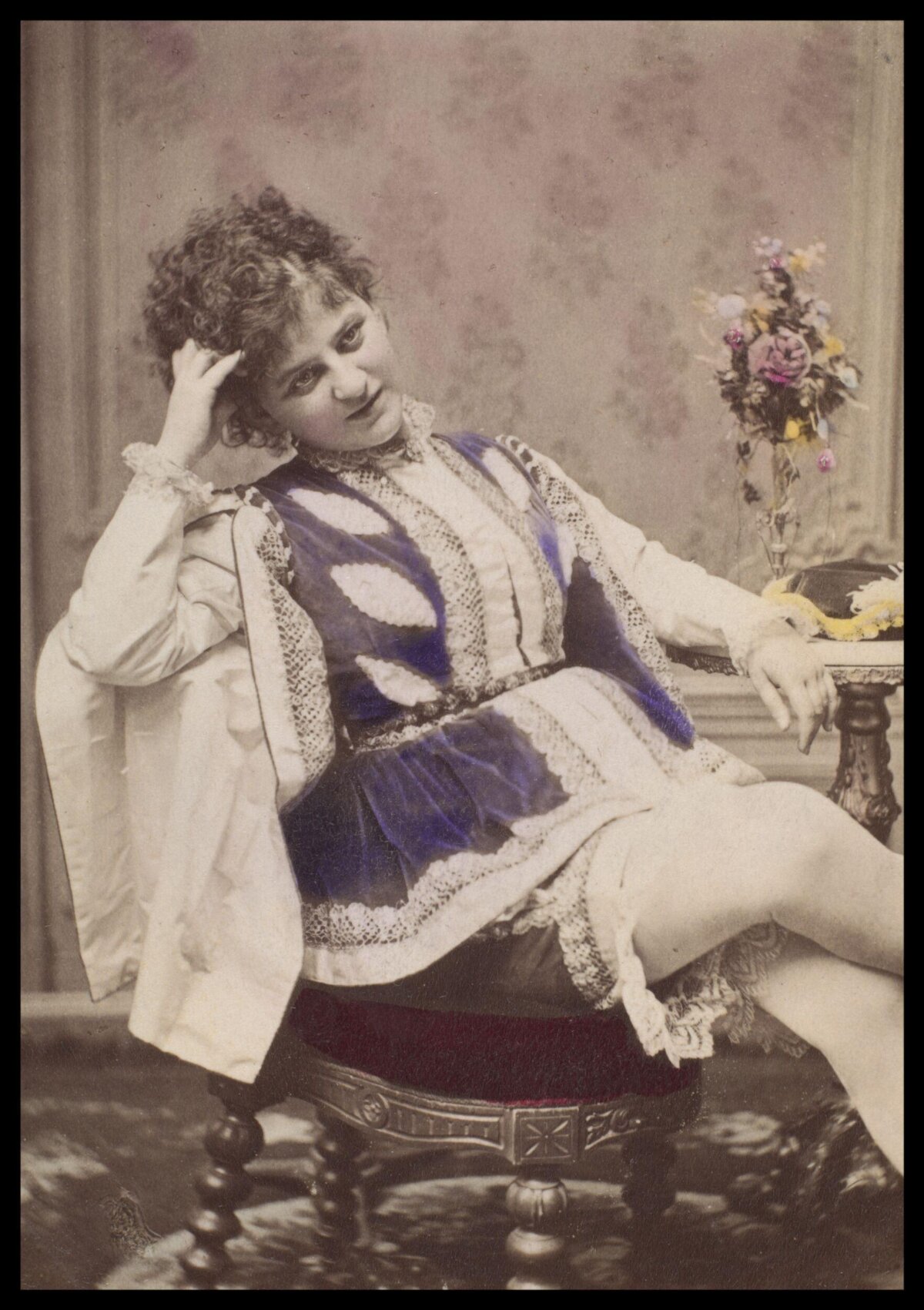 Vintage Studio Portrait of Seated Woman
