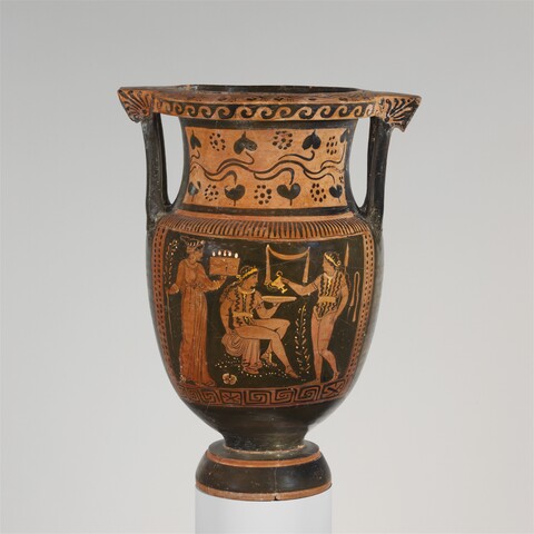 Ancient Greek Painted Clay Amphora