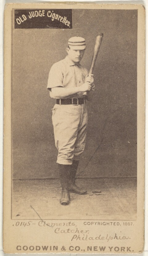 1887 Old Judge Baseball Cigarette Card