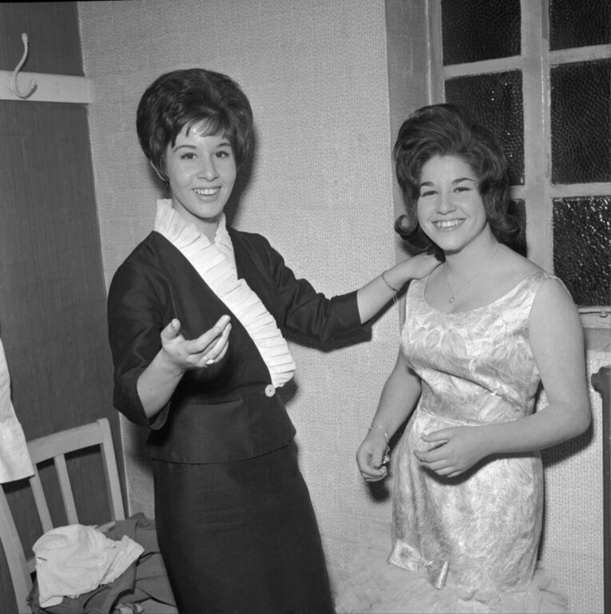 Two Smiling 1960s Styled Women