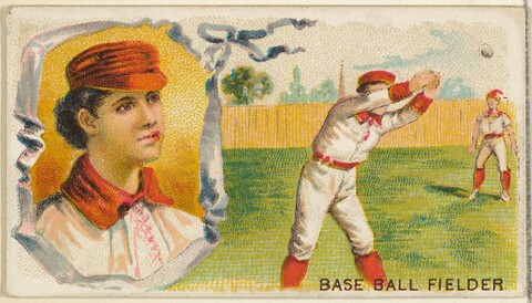 Vintage Base Ball Fielder Trading Card