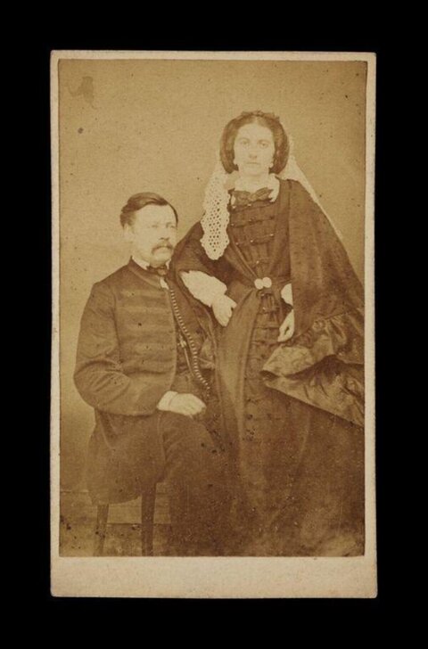 Vintage Portrait of a Married Couple