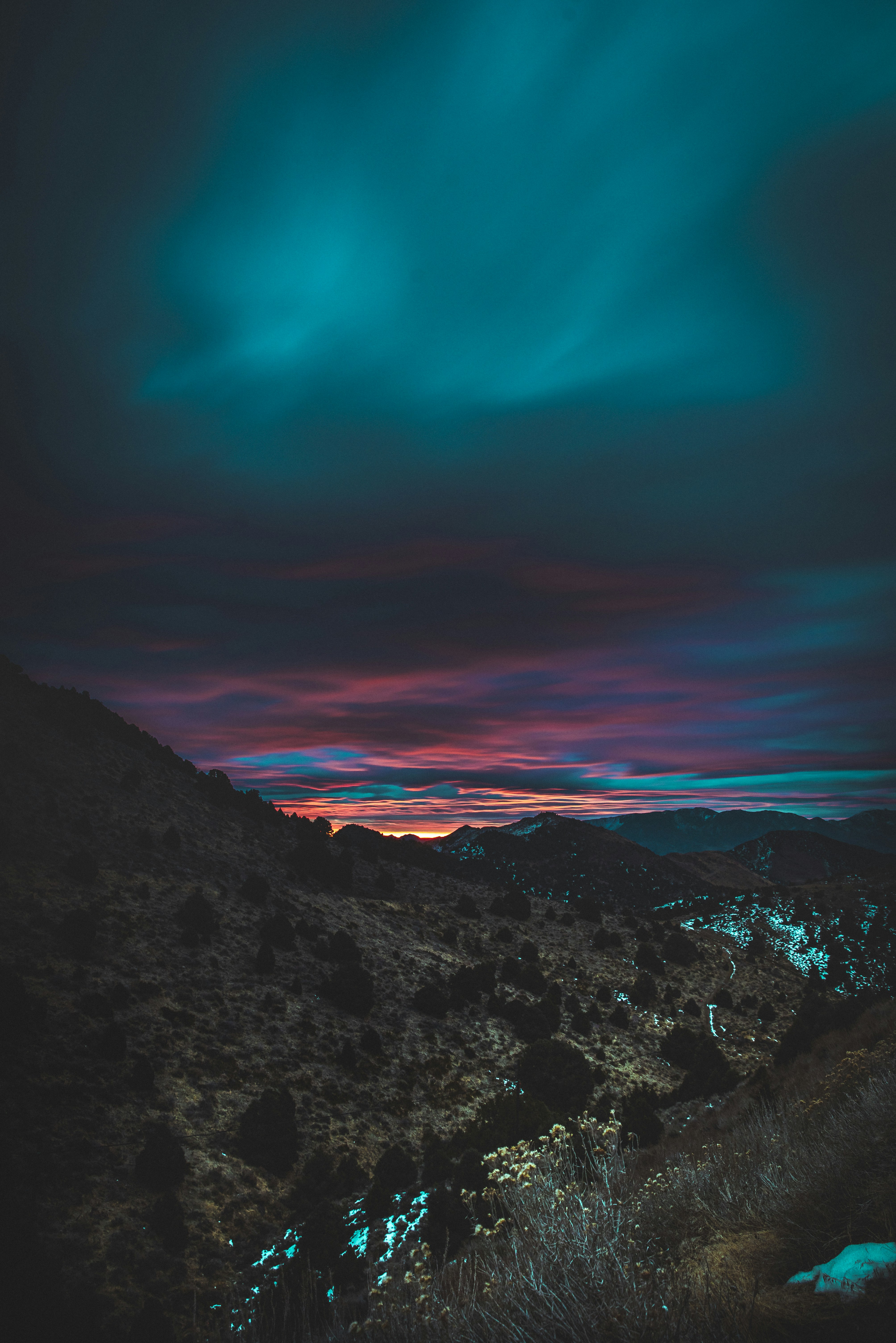 Dusk Mountain Landscape