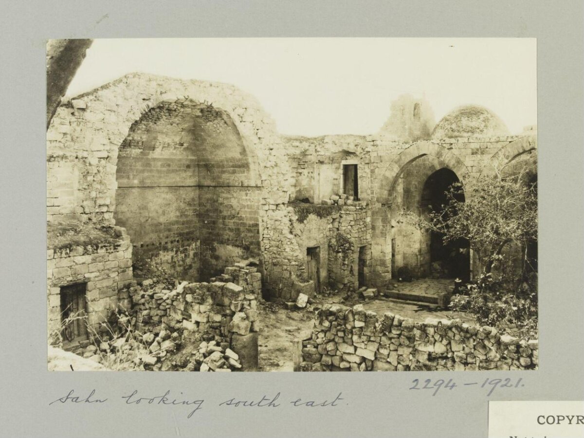 Ancient Stone Courtyard Ruins