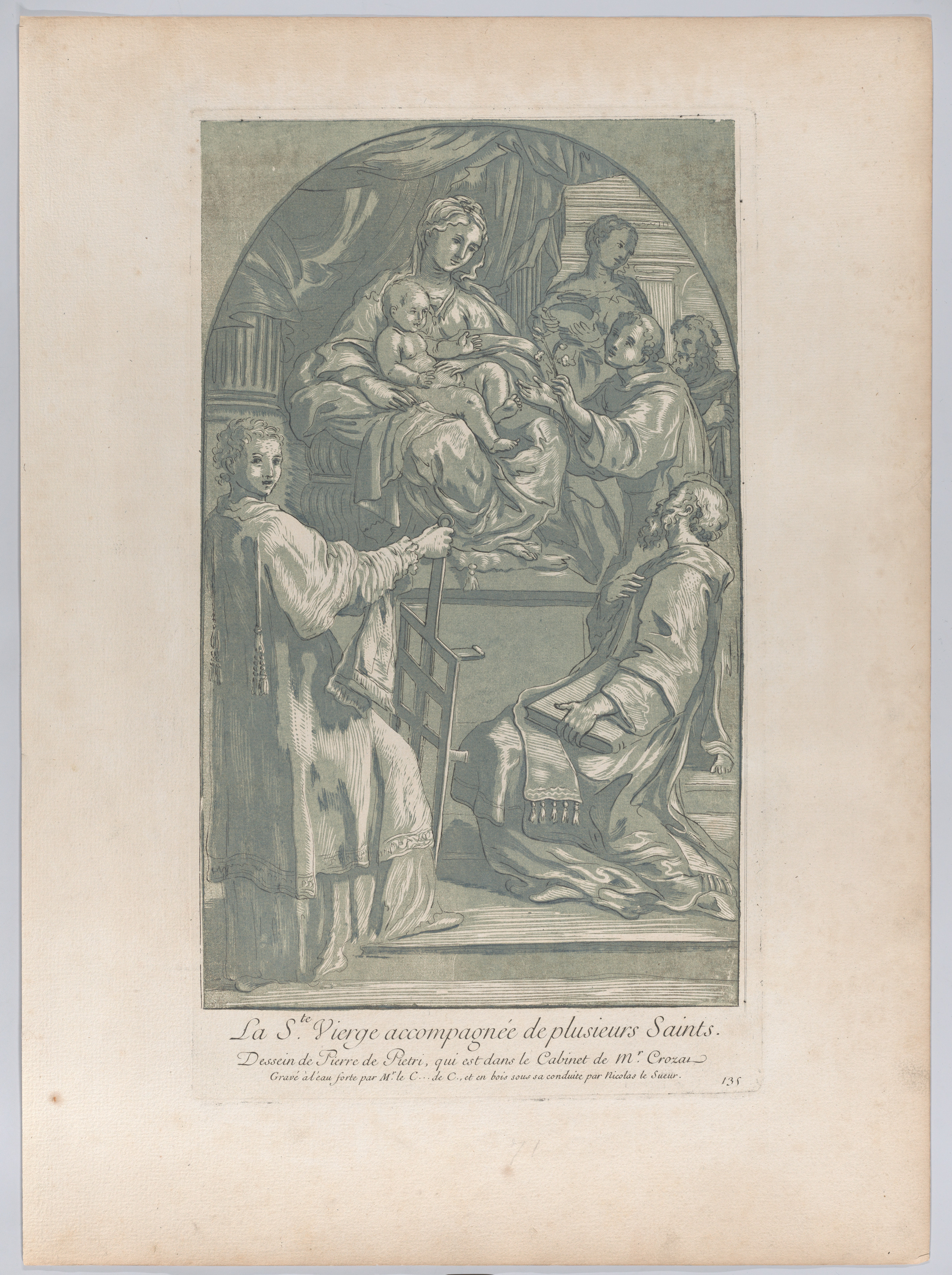 Virgin Mary With Several Saints